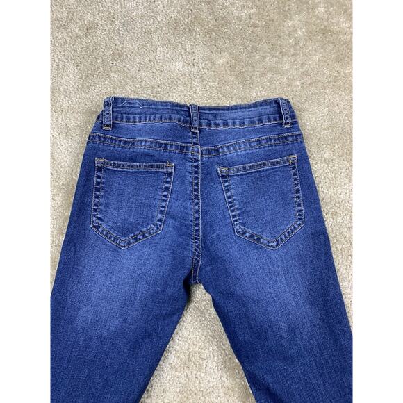 Rue21 Cropped Jeans Women's Size 3 / 4 REG Blue Distressed #652 - Picture 8 of 13